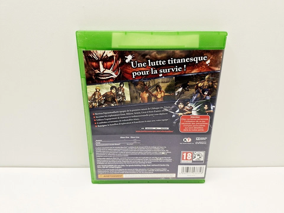 L'Attaque Des Titans : Wings Of Freedom XBOX ONE EUROPE VERSION, photo 2 sur 5