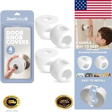 Door Knob Child Safety Covers 4 Pack Prevent Kids from Opening Doors Easy t...