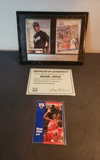 Michael Jordan Basketball & Baseball Rookie Card Plaque & 91 Fleer Card. . rookie card picture