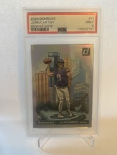 2024 PANINI DONRUSS #11 J.J. MCCARTHY DOWNTOWN! RC ROOKIE PSA 9
