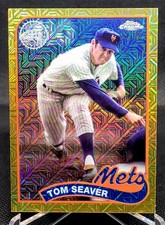 2024 Topps Tom Seaver 1989 Topps Silver Pack Gold Refractor /50 New York Mets