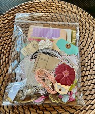100 pcs Junk Journal Kit, vintage, tags, Decorative Papers and accents