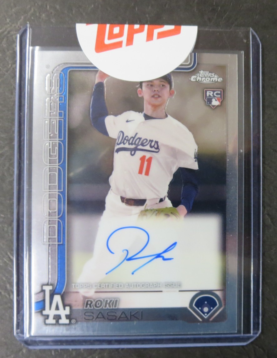 2025 Topps Chrome Baseball RC #RA-ROKI Roki Sasaki Rookie Auto REDEMPTION