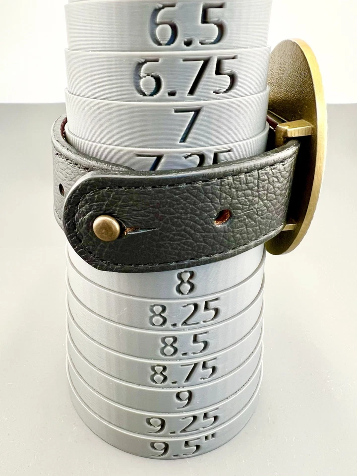 Pulsera CuffEnvy cuero negro latón Foto 2 de 4