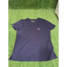 FIGS Navy Blue V Neck Scrub Top Technical Collection Women's S P