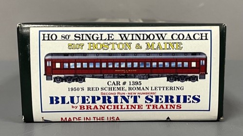 Tren Branchline 5107 escala HO Boston y Maine ventana única coche kit #1395 | Zustand: New