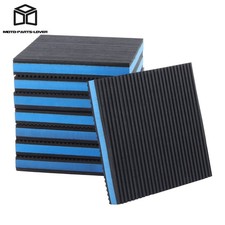 8 Set 6"x6"x7/8" Machine Vibration Pads Ribbed Rubber Design