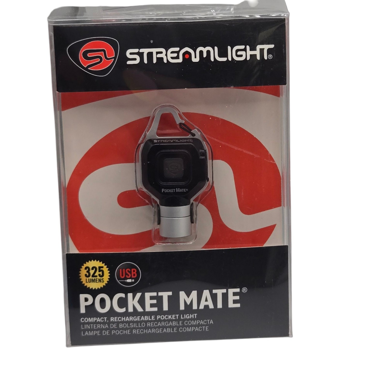 Streamlite Pocketmate 325 Lumen USB Rechargeable Compact Pocket Light  