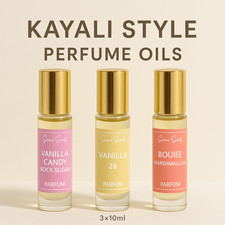 Vanilla Perfume Oil Bundle 3x10ml | Rock Sugar, Vanilla 28, Boujee Marshmallow