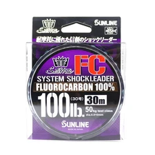 Sunline Fluorocarbon Leader Saltwater System Shock Leader 30m 100lb (9253)
