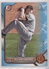 2022 Bowman Draft Sky Blue 407/499 William Kempner #BD-3 0hw6