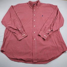 VTG Polo Ralph Lauren Yarmouth Oxford Button Down Shirt Mens 17.5/34-35 Preppy