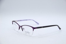NEW NICOLE MILLER NEW YORK GARDINER C03 EGGPLANT AUTHENTIC EYEGLASSES 55-17  