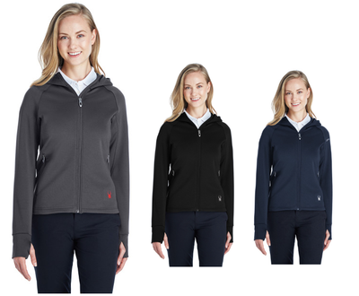 187331 Spyder Ladies' Hayer Full-Zip Hooded Fleece Jacket | eBay