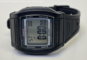 Black Casio Stainless-Steel Back Digital Watch 24.9g