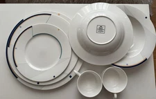 7 Piece Dining Set With Cups, Plates, Bowls - From Christopher Stuarts Optima