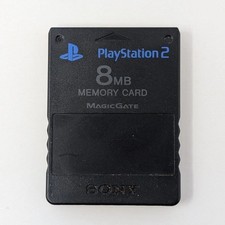 Sony PlayStation 2 PS2 8MB Memory Card MagicGate Black SCPH-10020 Official oem