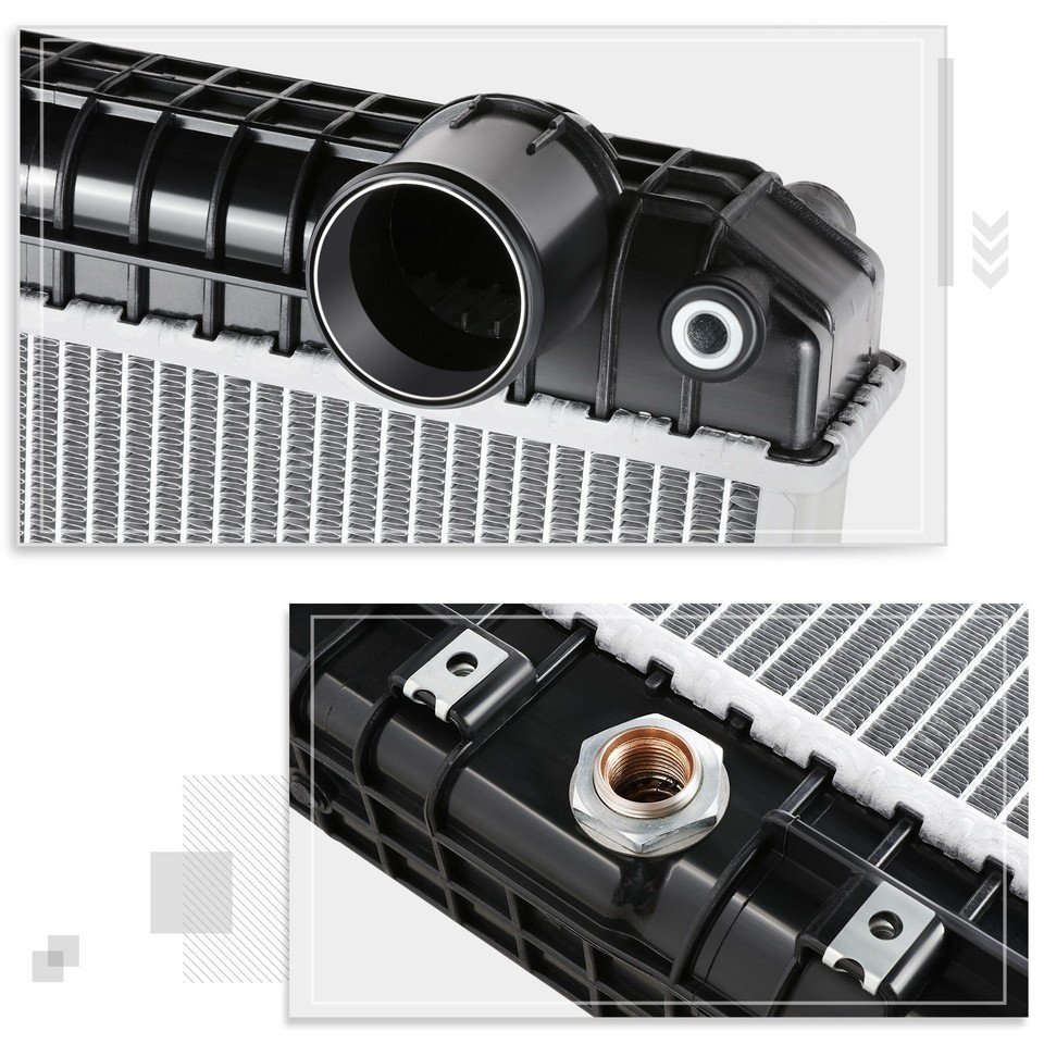 2-Row Aluminum Core OE Style Radiator for 12-16 Freightliner Cascadia ...