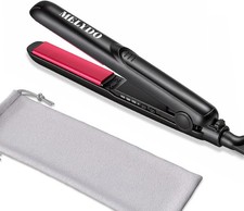 0.7 Inch Mini Flat Iron Hair Straightener 3 Heat Settings Dual Voltage Portable