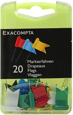 Blister z flagami marki 20 sztuk kolorowy różne