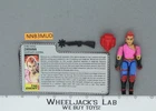 Zarana V1 EARRINGS 100% Complete G.I. Joe 1986 Hasbro Vintage Action Figure