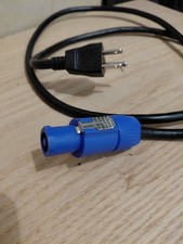 5ft blue PowerCon NAC3FCA to male Edison Power Cord Connector Cable 20A