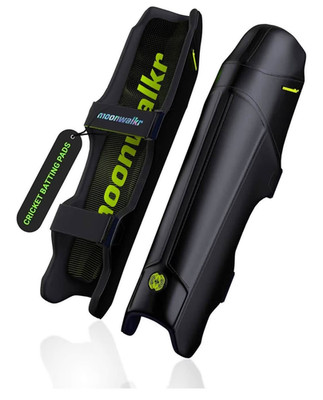 moonwalkr Leg Guard 2.0 Cricket Gear Large Black