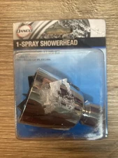 NEW Danco 80480 Shower Head Plastic, Chrome, 1/2" IPS   1.5 GPM  8285371