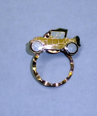 Ford Model T Car Yellow Enameled Spec Pin Detti Originals | eBay