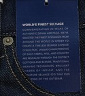 AG Adriano Goldschmied Dylan men’s jeans, W30 L34, made in USA Cone Mill, in blue denim with white stitching and branding.