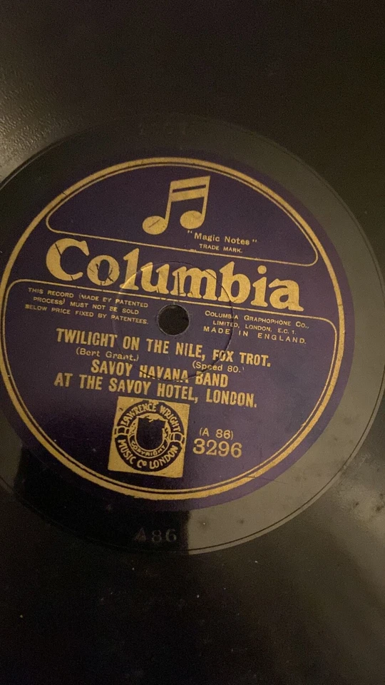 Rare 78rpm record, V, SAVOY HAVANA BAND : A Japanese Sunset , Columbia 3296 - Imagem 2 de 2