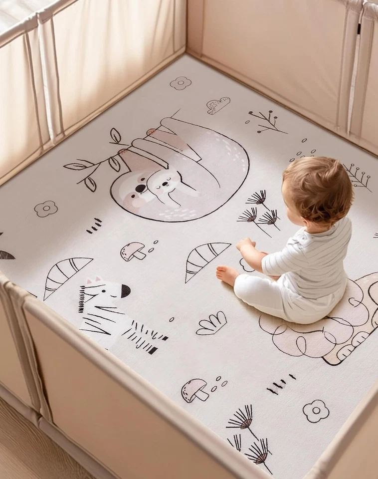 Robud Baby Play Mat 50"X50" Non Slip Large Playpen Mat Thick Crawling Mat Pad - Image 2 of 4