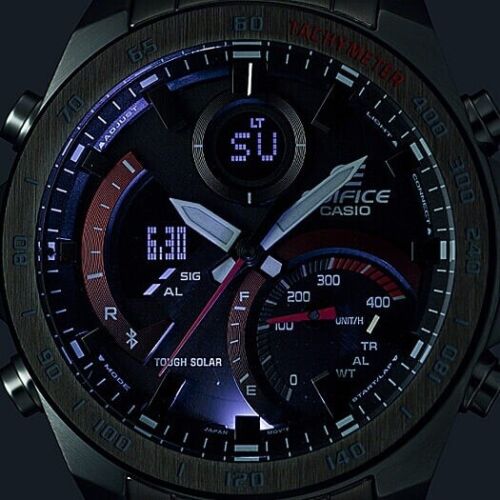 CASIO EDIFICE ECB-900DB-1AER CON BLUETOOTH, SMARTPHONE LINK Y ENERGIA SOLAR - Photo 7 sur 11