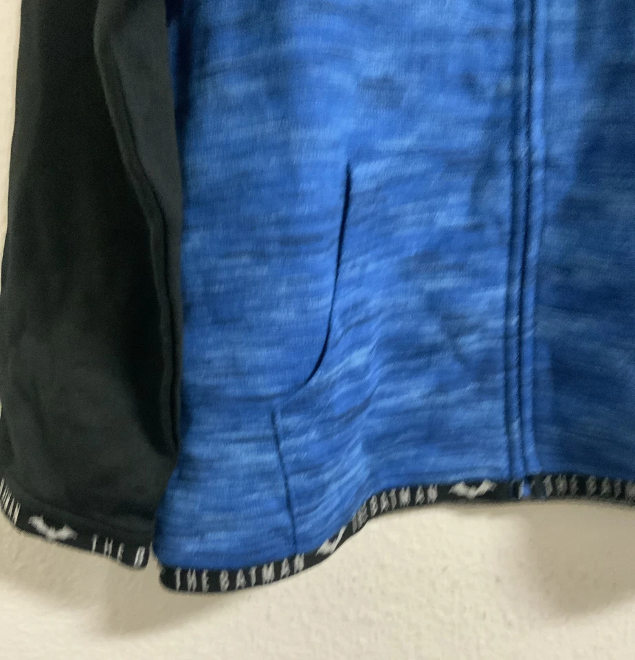 ⚡️Sudadera con Capucha Batman Juvenil Cremallera Completa Talla (Grande 14/16) Azul Foto 2 de 3