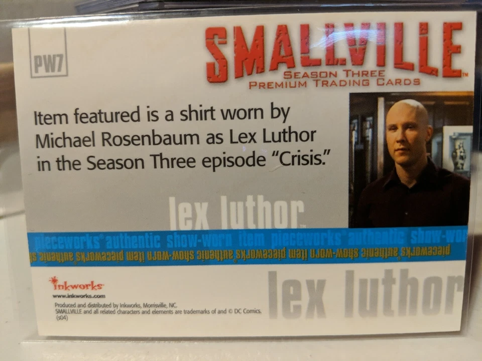🔥Disfraz de Lex Luthor Pieceworks de la temporada 3 de Smallville PW7 Michael Rosenbaum 2004💥 Foto 2 de 2