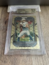 2022 Prizm Justin Herbert Gold Vinyl /5 - Chargers 9.5 Gem Mint POP 1!