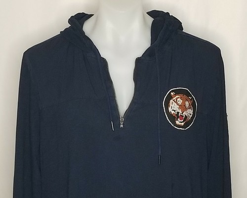 INC International Concepts Mens Navy Patch Hooded T-Shirt Size 2XL - Picture 3 of 5