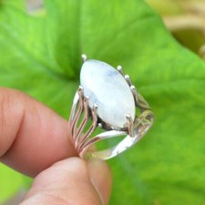 Natural Moonstone Ring,925 Sterling Silver,Handmade Ring,Gift,All Size 3 to 14