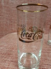 Coca Cola 2 Gl&auml;ser 0,3 l Gastro Goldrand