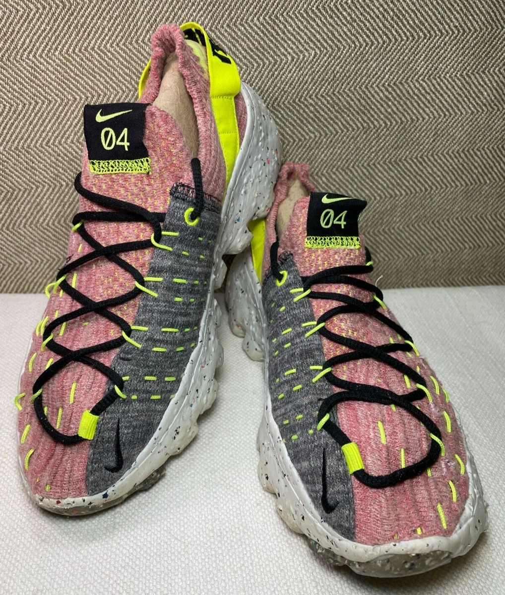 Nike Space Hippie 04 Womens Size 6 'Lemon Venom' Pink Gray Athletic  Sneakers | eBay