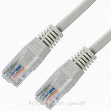 3ft - CAT6A Ethernet Network LAN Router Patch Cable Cord Wire 550 MHz RJ45 Gray