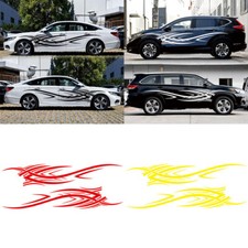 94 X 15 Car Body Flame Decal Vinyl Graphics Side Stickers Decor Waterproof