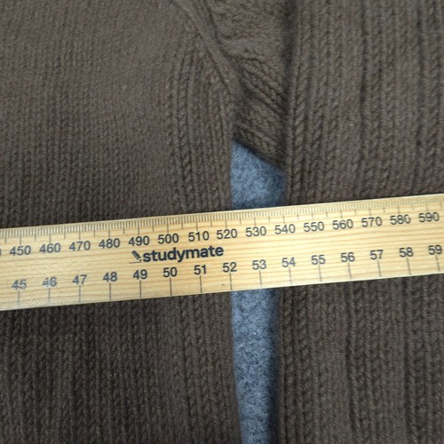 salvatore ferragamo sweater Mens SMALL brown Long Sleeve knit wool angora Size S - Picture 6 of 8