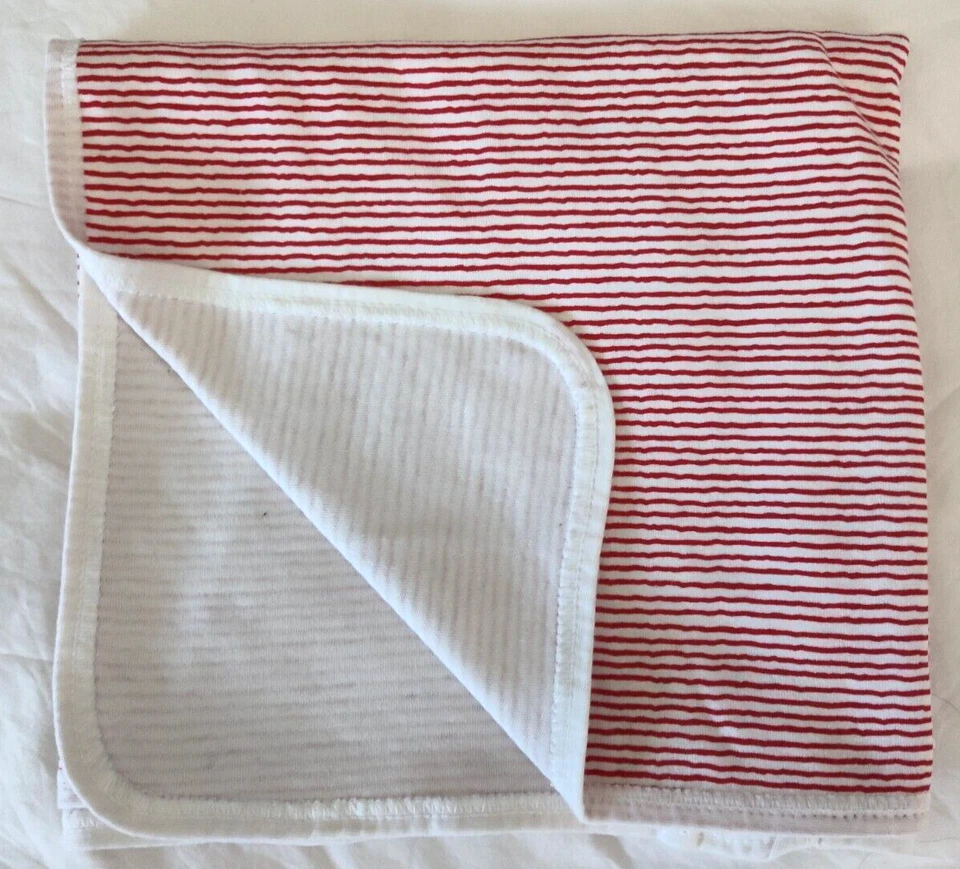Manta para dormir Carter's roja blanca a rayas bebé si pudieran quedarse pequeña Foto 4 de 4
