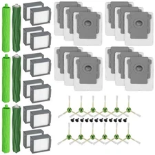 For iRobot Roomba i7 E5 E6 Vacuum Filters HEPA Green Cleaner Side Roller Brushes