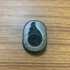 Antique or old bell metal bronze jewelry stamp die seal flower pattern