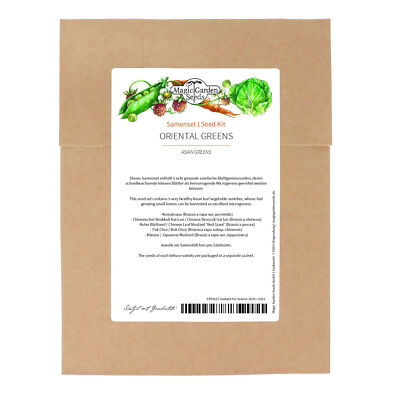Oriental Greens - Samenset mit 5 asiatischen, sehr gesunden Blattgemüsesorten