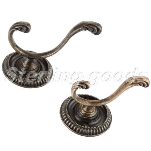 1pc Vintage Home Wall Hat Coat Clothes Towel Hanging Hooks Retro Alloy Hanger