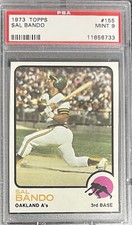 1973 Topps Baseball #155 Sal Bando PSA 9