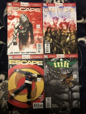 DC ARTGERM COVER Comics Final Crisis Aftermath Escape, Dance And Ink (2009)